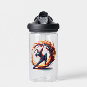 Breakdance Street Fire With Urban Energy  Water Bottle