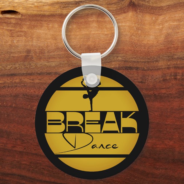 Breakdance yellow black with dancer key ring (Creator Uploaded)
