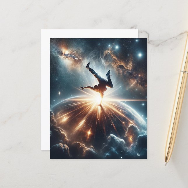 Breakdancer in action, Ai, Action in the Galaxy (Front/Back In Situ)