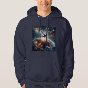 Breakdancer in action, Ai, Action in the Galaxy Hoodie