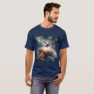 Breakdancer in action, Ai, Action in the Galaxy T-Shirt