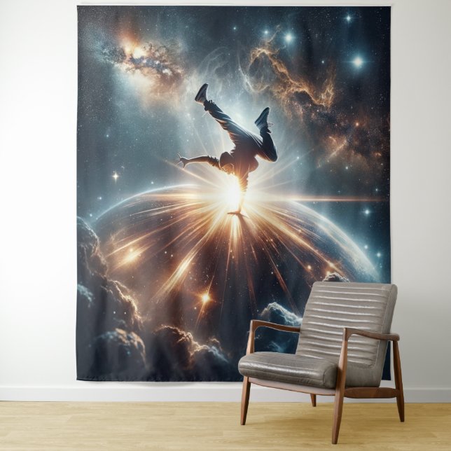 Breakdancer in action, Ai, Action in the Galaxy Tapestry (In Situ)