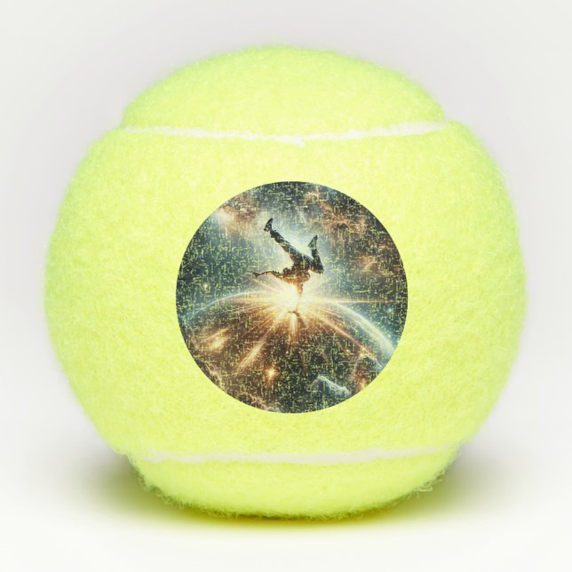 Breakdancer in action, Ai, Action in the Galaxy Tennis Balls (Front)