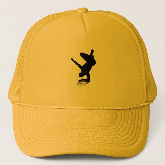 Breakdancer (on elbow) trucker hat (Front)
