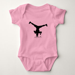 Breakdancer (spin) baby bodysuit