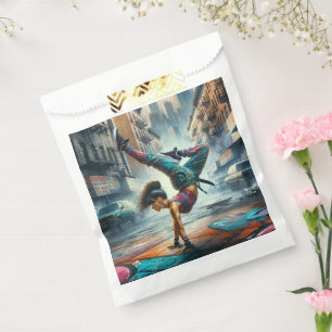 Breakdancer Women in action New York silhouette Favour Bag