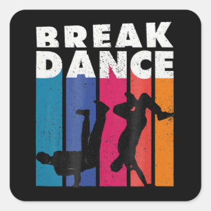 Breakdancing  - Breakdance 90s Hip Hop Hiphop Square Sticker