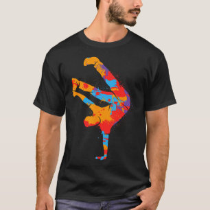 Breakdancing Colourful Street Dancing Men Boys Bre T-Shirt