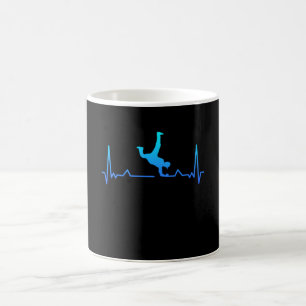 Breakdancing Heartbeat Gift Dancer Boys Coffee Mug