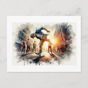 Breakdancing in the City, Postcard