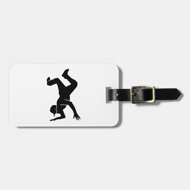 Breakdancing Luggage Tag (Front Horizontal)