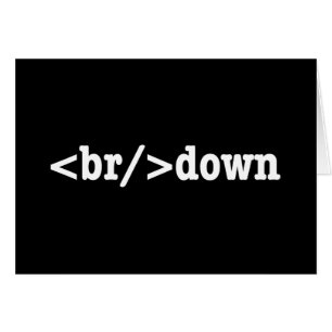 breakdown HTML Code Greeting Card