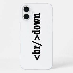 breakdown HTML Code iPhone 16 Plus Case