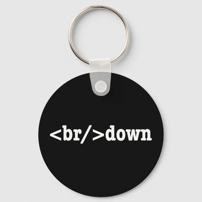 breakdown HTML Code Key Ring (Front)