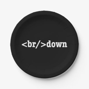 breakdown HTML Code Paper Plate