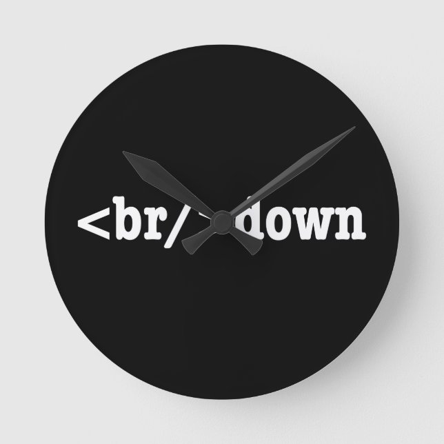 breakdown HTML Code Round Clock (Front)
