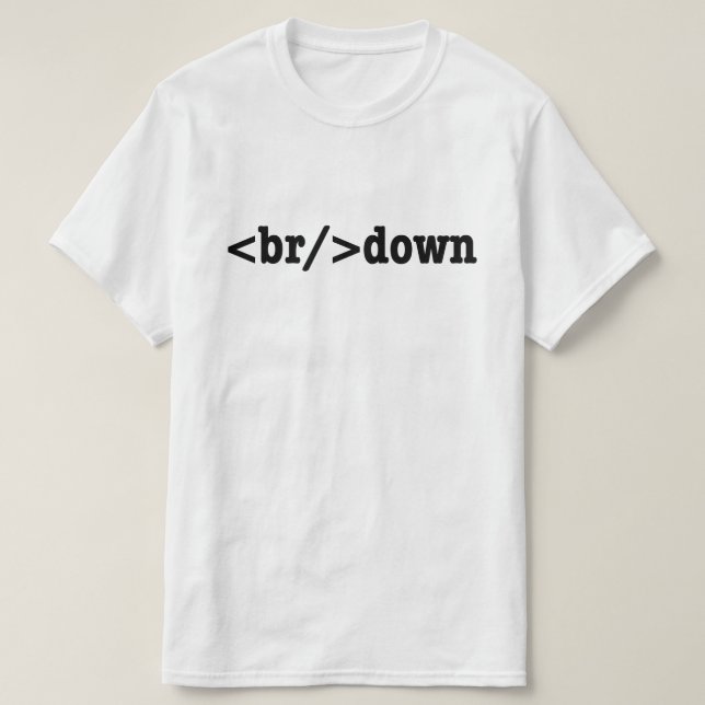 breakdown HTML Code T-Shirt (Design Front)