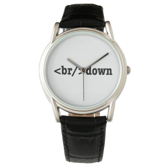 breakdown HTML Code Watch (Front)