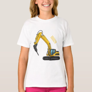 Breaker excavator cartoon illustration T-Shirt