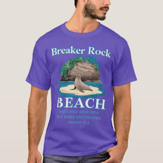 Breaker Rock Beach Gods RockSolid TVBS Christian 2 T-Shirt