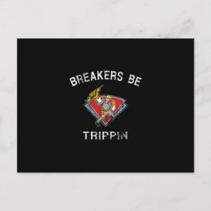 Breakers Be Trippin Electrician Hvac Humour Postcard