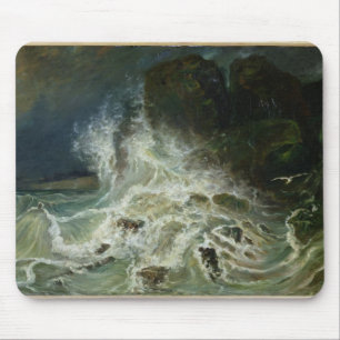 Breakers off Granville Point in the Channel Mouse Pad
