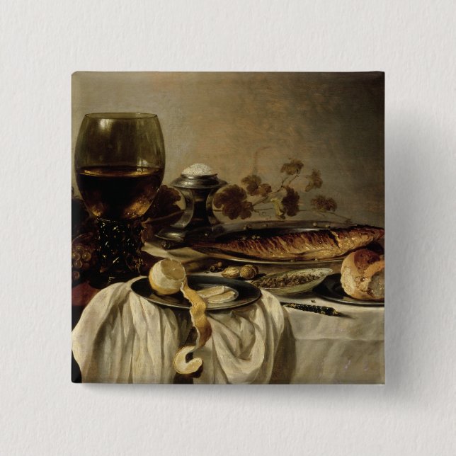 Breakfast, 1646 15 cm square badge (Front)