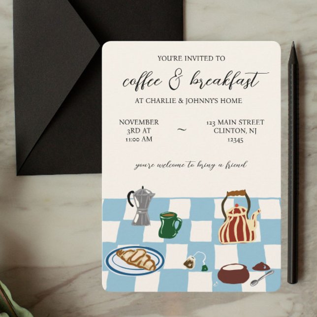 Breakfast and Cafe Party  Invitation (Creator Uploaded)