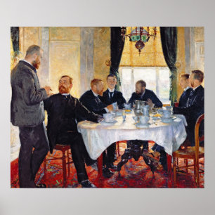 Breakfast at Blankenberghe Poster