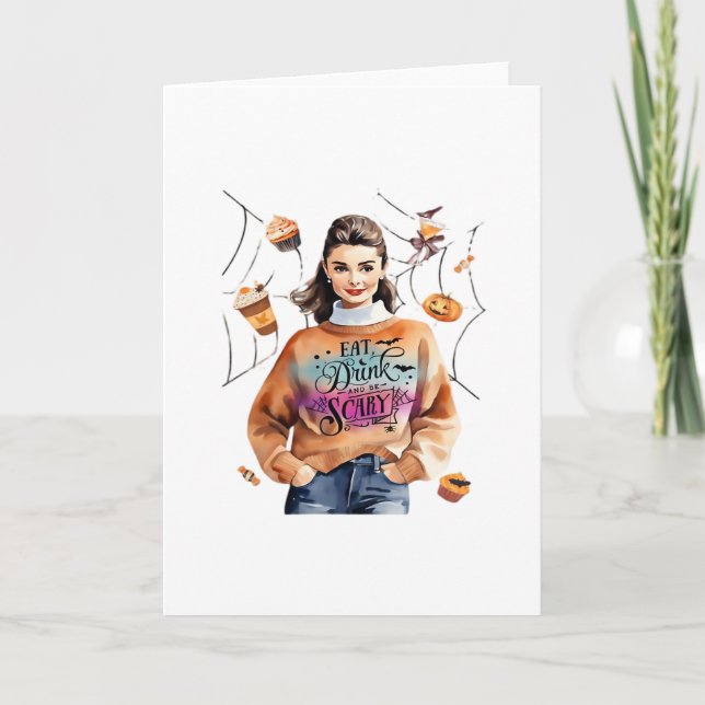 Breakfast At Halloween’s Eat Drink And Be Scary Card (Front)