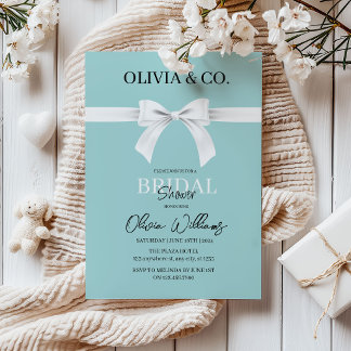 Breakfast at Tiffany's Bridal shower invitation