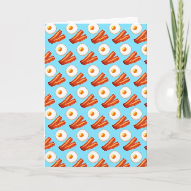 Breakfast Bacon And Egg  Card (Front)