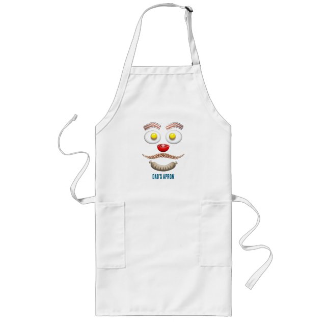 Breakfast Bacon Beans Tomato Eggs Sausage Long Apron (Front)