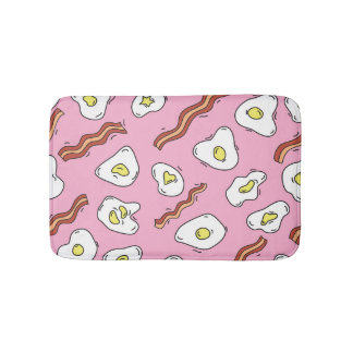 Breakfast Bonanza: Cartoon Delights Bath Mat
