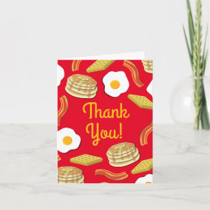 Breakfast Brunch Birthday Party Kids Card