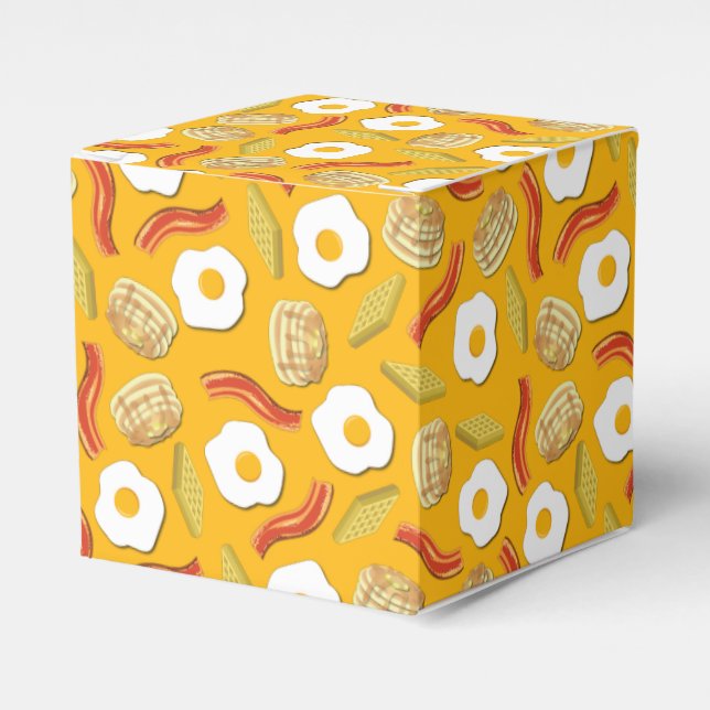 Breakfast Brunch Birthday Party Kids Favour Box (Front Side)