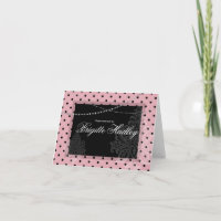 Breakfast & Brunch Pink and black polka dots