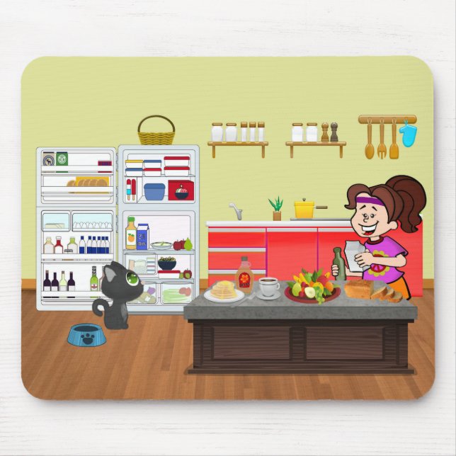Breakfast Buddies Mouse Pad (Front)