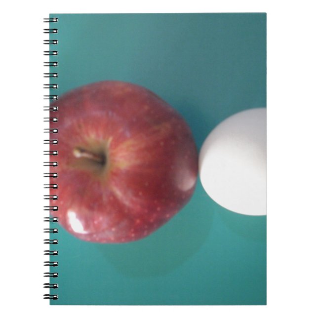 Breakfast Buddies: Two Eggs $an Apple Still Life Notebook (Front)
