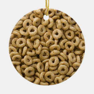 Breakfast Cereal rings Ceramic Tree Decoration