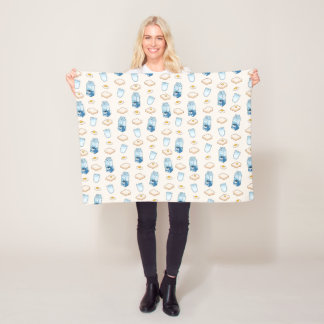 Breakfast foods (alien) fleece blanket