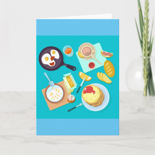 Breakfast Foods Card