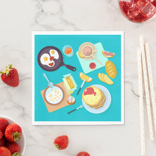 Breakfast Foods Napkin