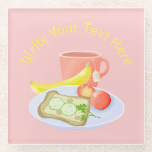 Breakfast Glass Coaster