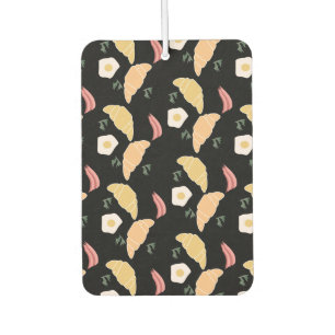 Breakfast Ham and Cilantro Eggs on a Croissant Car Air Freshener
