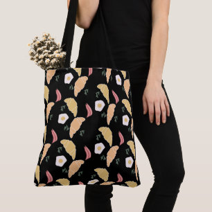 Breakfast Ham and Cilantro Eggs on a Croissant Tote Bag