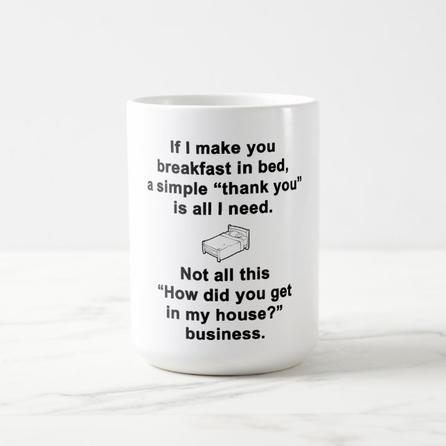 Breakfast in Bed Coffee Mug (Center)