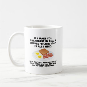 Breakfast in Bed Funny Mug
