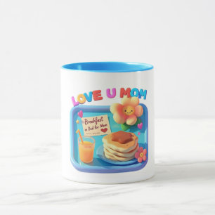 Breakfast in Bed Love You Mum Mothers Day Mug