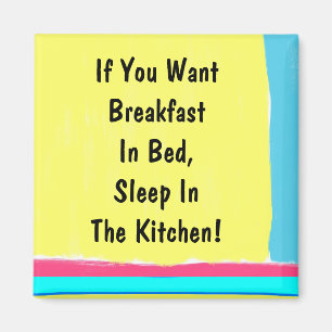 Breakfast In Bed Magnet